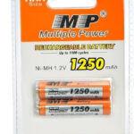 1.2V , AAA Rechargeable MP Battery 1250mAh
