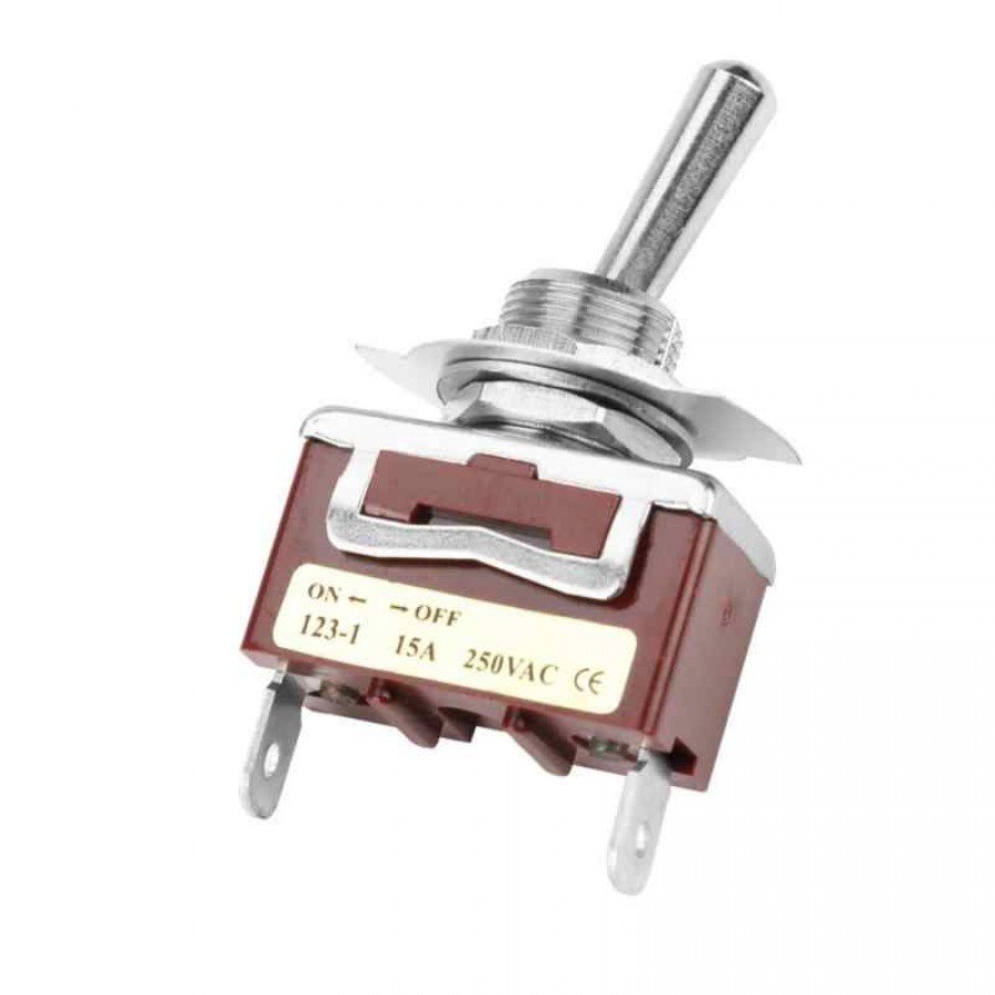 KN3(B)-101 Toggle Switch 2 Pins ON-OFF (15A,250VAC) (SW-26) - Image 1