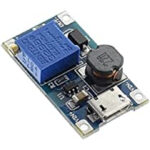 MT3608 USB Micro DC-DC Booster 3V~28Vdc Adjustable Step-Up Converter Module 2A