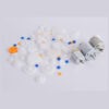 Kit with plastic gears, pulleys, belts, electric motors, wheels - Image 4