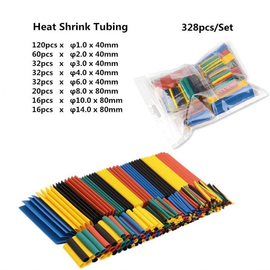 328pcs20Colorful20Heat20Shrink20Kit.jpg 328pcs Colorful Heat Shrink Kit - Image 1