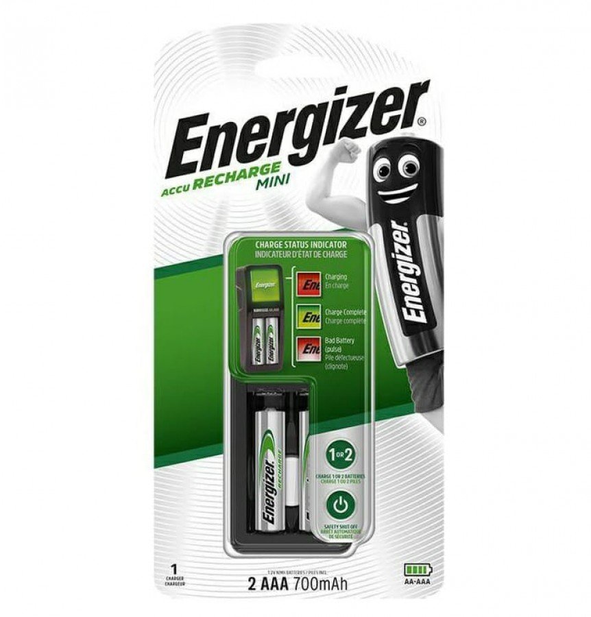 8f777bf7-1fce-46f8-af8a-35676810dc8a.jpg Energizer Mini Charger With 2 X AAA Battery - Image 1