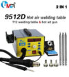MR Professional SMD Soldering Station Hot Air & T12 Soldering Iron 9512D