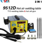 MR Professional SMD Soldering Station Hot Air & T12 Soldering Iron 9512D