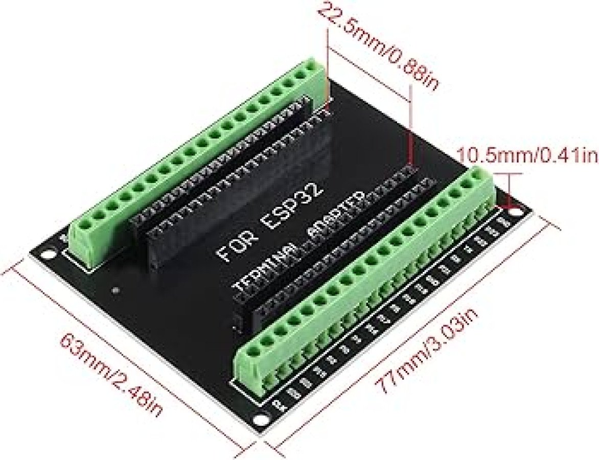 ESP.jpg ESP32 Baseboard Breakout Expansion Board 38-Pin - Image 1