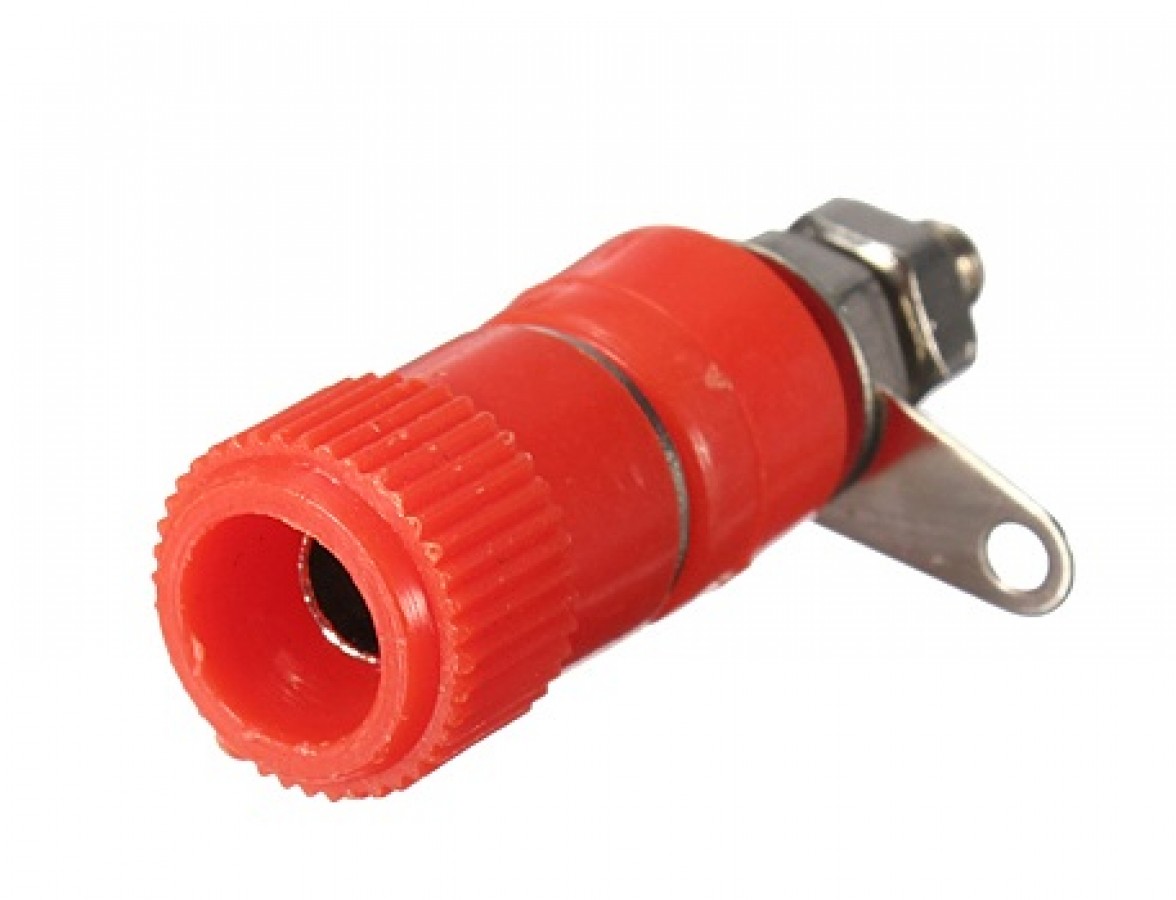 FR Banana4mm Female Banana Plug (4 mm) , Red Color (B2) - Image 1