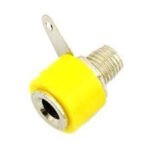 Female Banana Plug Short (4 mm) , Yellow Color (B1)