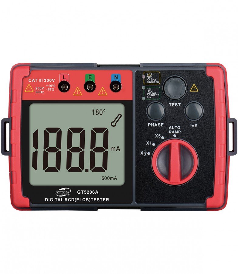 GT5206A.jpg Benetech Digital Rcd(Elcb) Tester GT5206A - Image 1