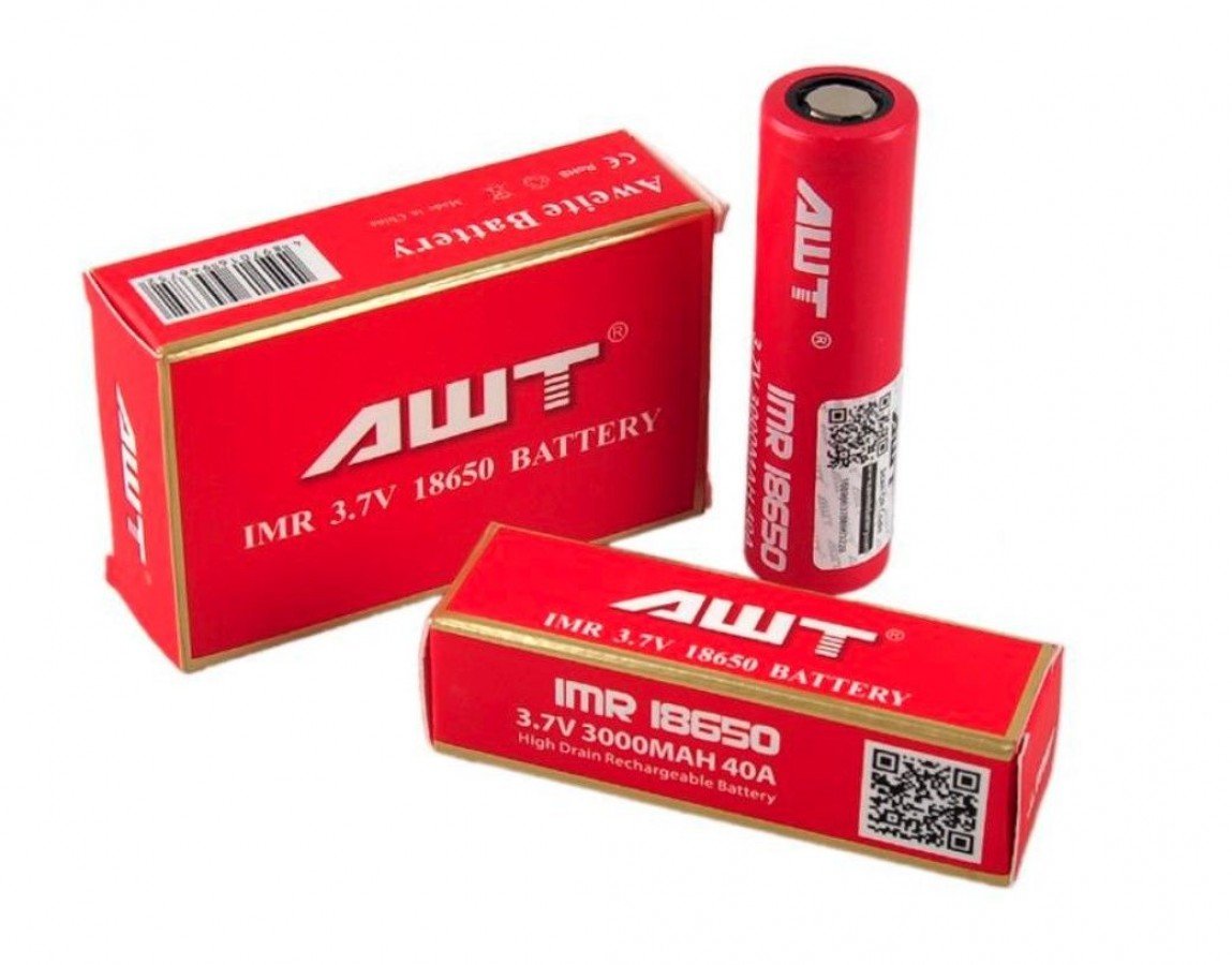 IMR 18650 IMR 18650 AWT Rechargeable Li-ion Battery (3.7V , 3000mAh) - Image 1