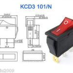 Boat Rocker Switch DPST On-Off (15A,250VAC) (KCD3-101N) (SW-5)