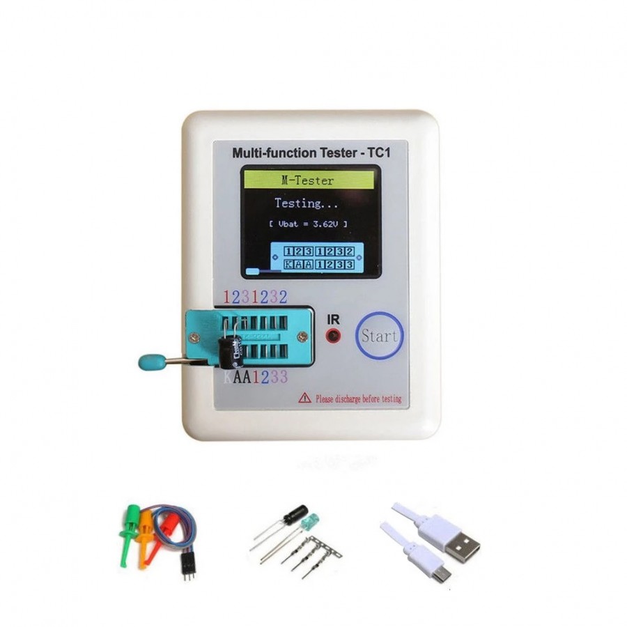 LCR-TC120Full-Color20Multifunction20Transistor20Tester.jpg LCR-TC1 Full-Color Multifunction Transistor Tester - Image 1