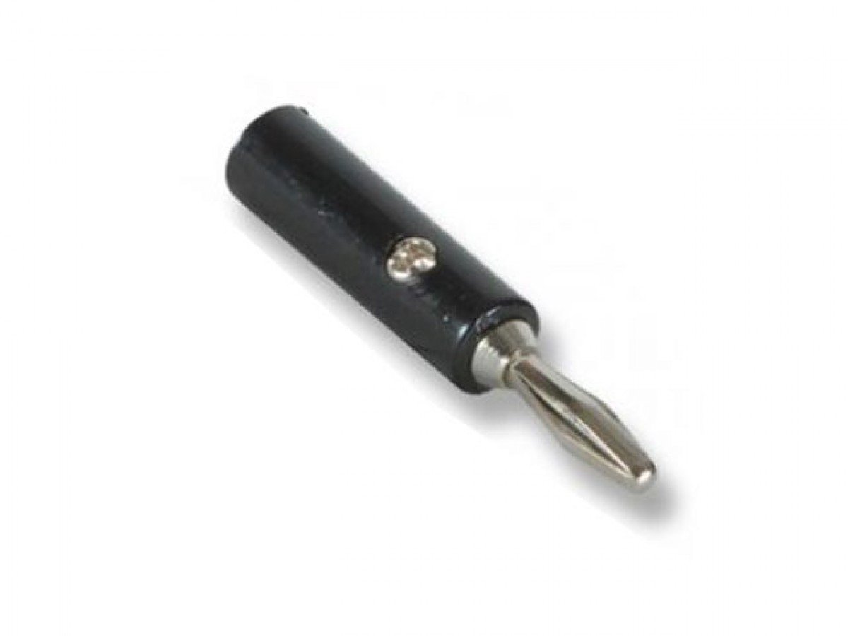 MB Banana4mm Male Banana Plug (4 mm) , Black Color - Image 1