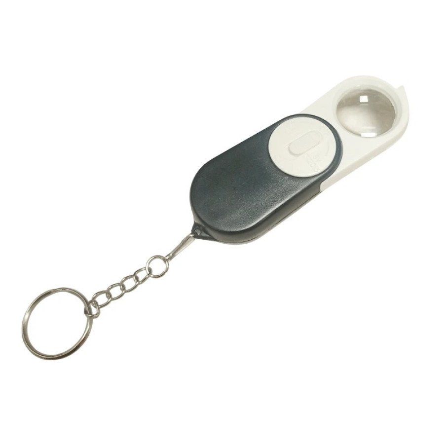 Magnifier20With20LED20And20Key20Chain202810X20Lens29.jpg Magnifier With LED And Key Chain (10X Lens) - Image 1