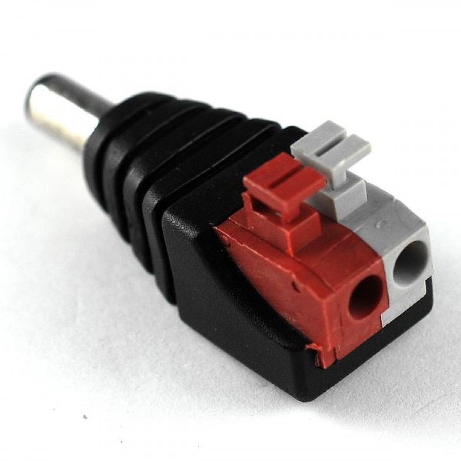 Male20DC20Power20Plug20to202-Pin20Screw20Terminal.jpg Male DC Power Plug to 2-Pin Press Terminal - Image 1