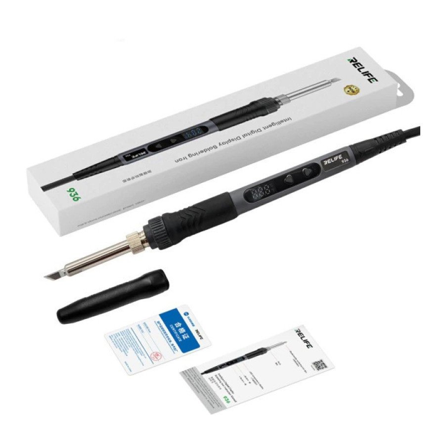 RELIFE-93620Adjustable20Temperature20Soldering20Iron2090W.jpg RELIFE-936 Adjustable Temperature Soldering Iron 90W - Image 1