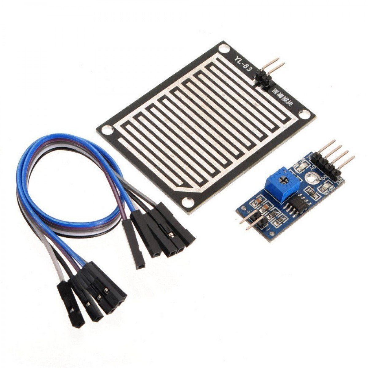 Raindrop Water Sensor Module Raindrop Water Sensor Module (Black) - Image 1