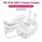 Raspberry Pi 5 USB Charger 5.1V 5A EU Plug Type C