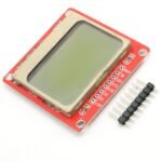 Red Nokia 5110 84x48 LCD Shield Module Blue Backlight