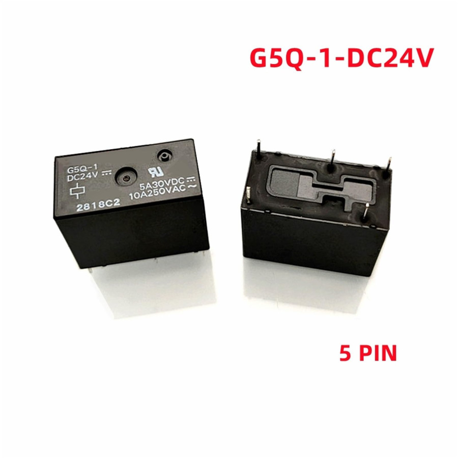 Relay20G5Q-120DC24202C205pin202C20Coil2024Vdc202C205A.jpg Relay G5Q-1 DC24 - Image 1