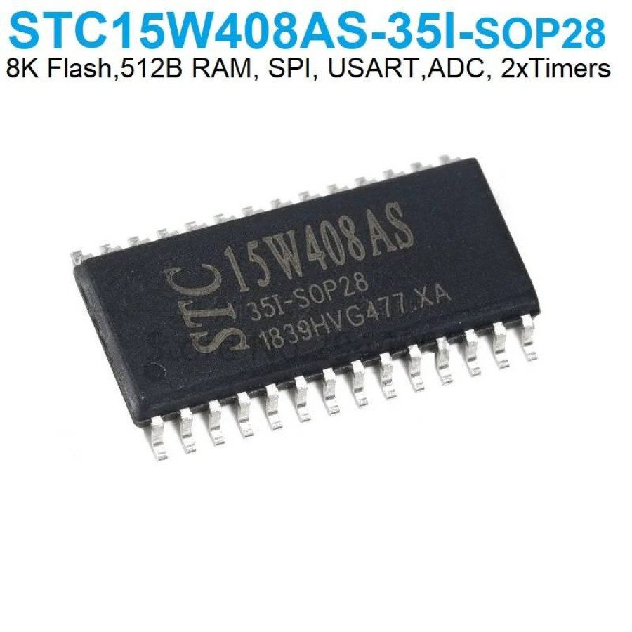 STC15W408AS.jpg STC15W408AS SMD (SOP-28) - Image 1