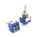 Toggle Switch 6 Pins-SPDT-ON-OFF-ON (6A,125VAC) (SW-18)