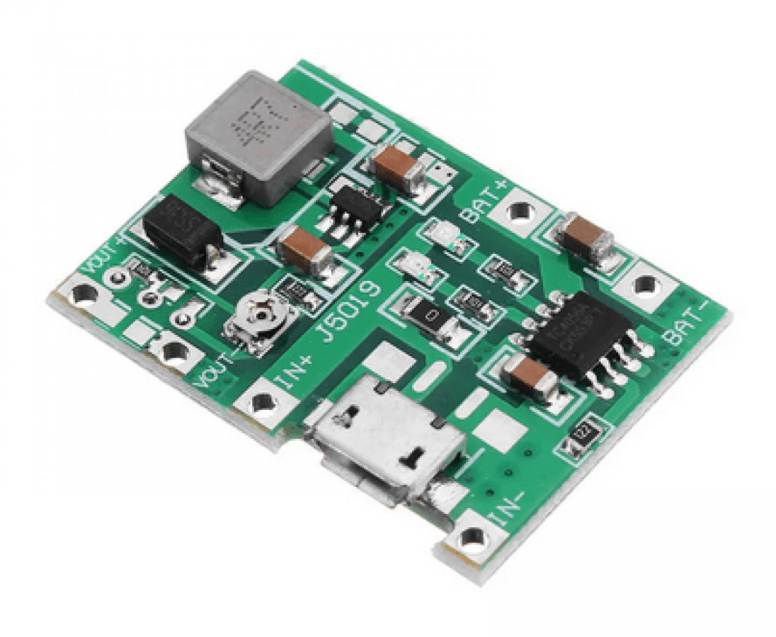 TP4056201A20Lipo20Battery20Charging20Board20Mini20USB20Step20Up20Boost20Module.png TP4056 1A Lipo Battery Charging Board Micro USB Step Up Boost Module - Image 1