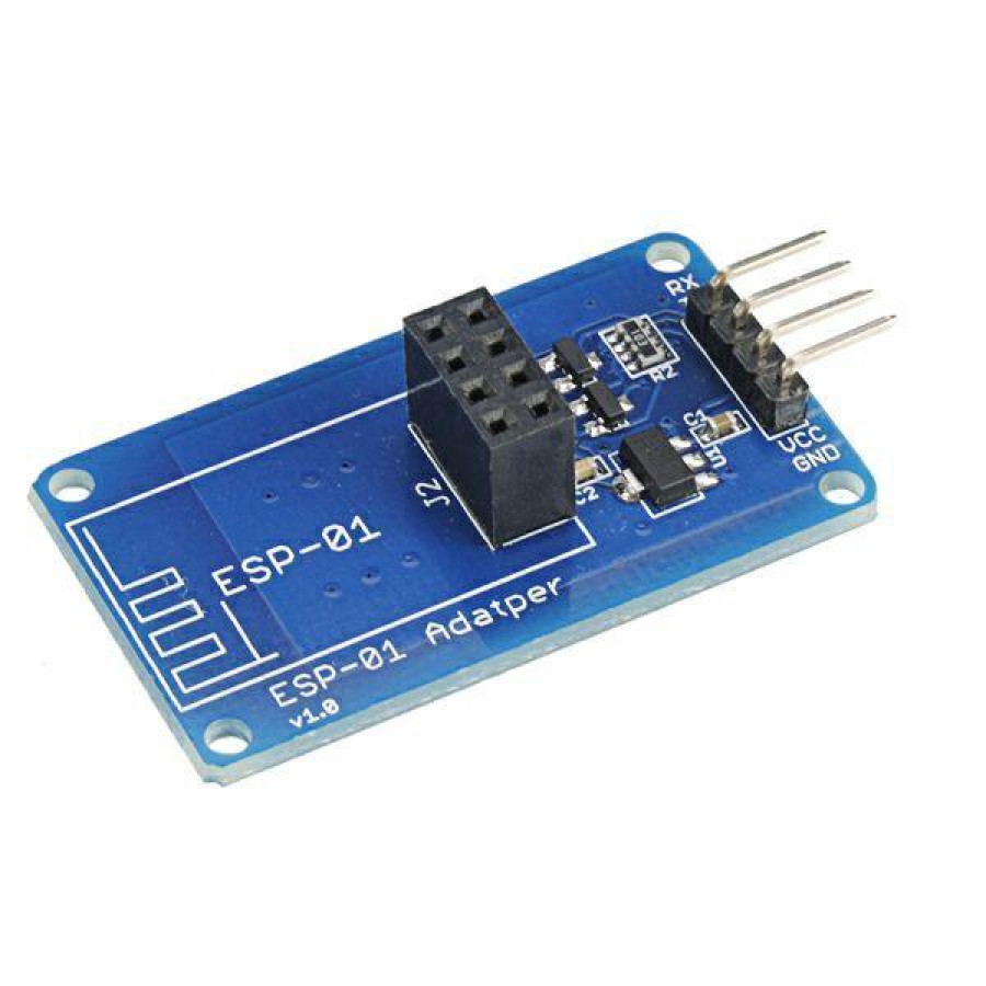 WIFI20Serial20Module20ESP826620Adapter20Board20283.3V205V29.jpg WIFI Serial Module ESP8266 Adapter Board (3.3V 5V) - Image 1