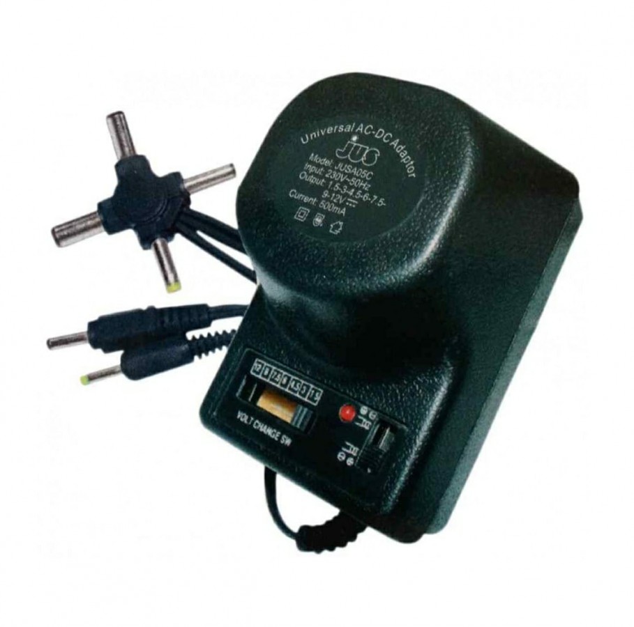 Universal AC/DC Power Adaptor Universal AC/DC Power Variable Adaptor (500mA) - Image 1