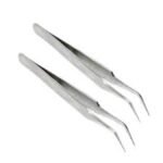 Curved Tweezers , Stainless Steel