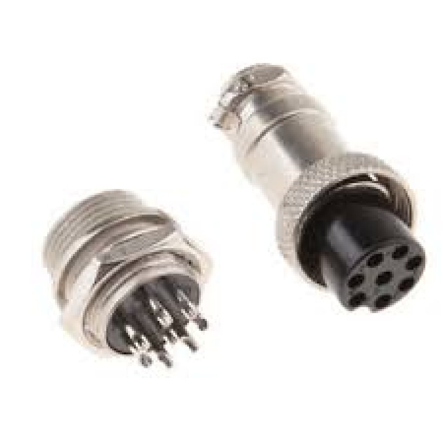 images20283329.jpg GX16-8 Pole Metal Male Female Panel Connector - Image 1
