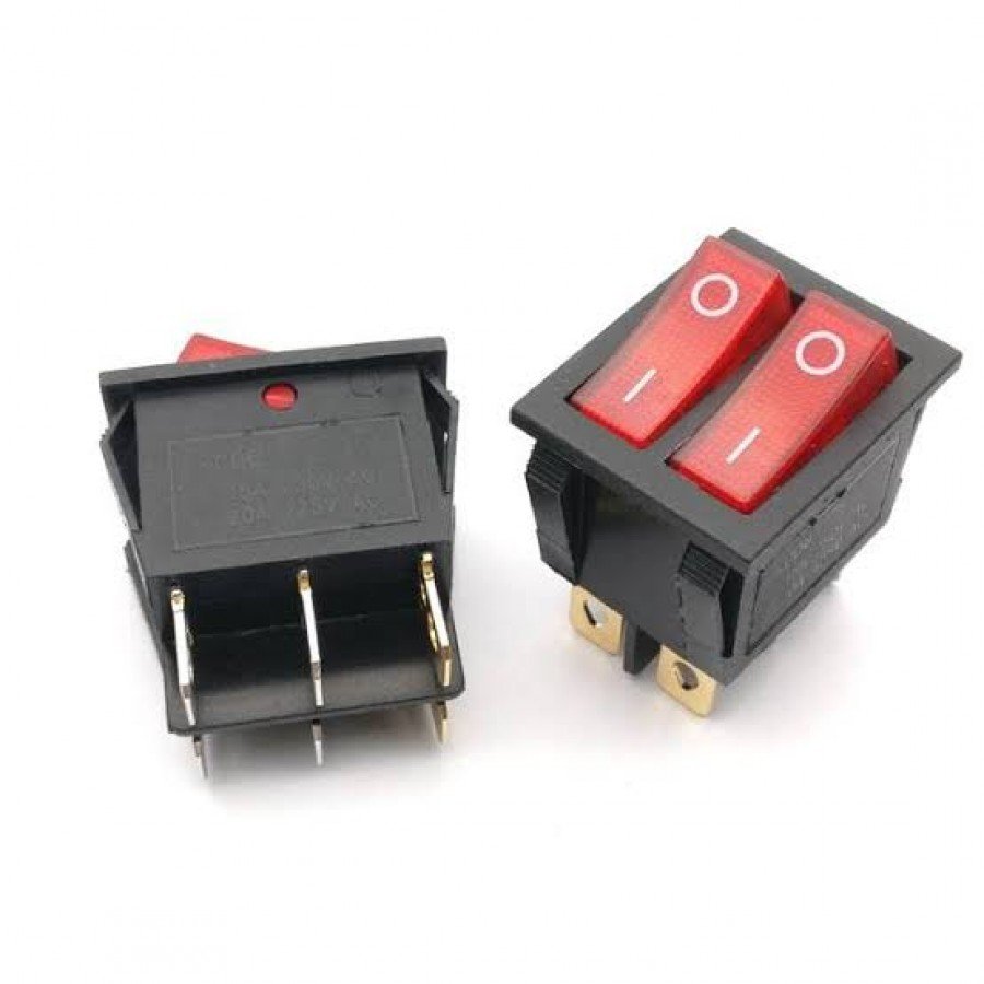 2660.jpg Boat Rocker Switch DPST On-Off (15A,250VAC) (KCD6) (SW-1) - Image 1