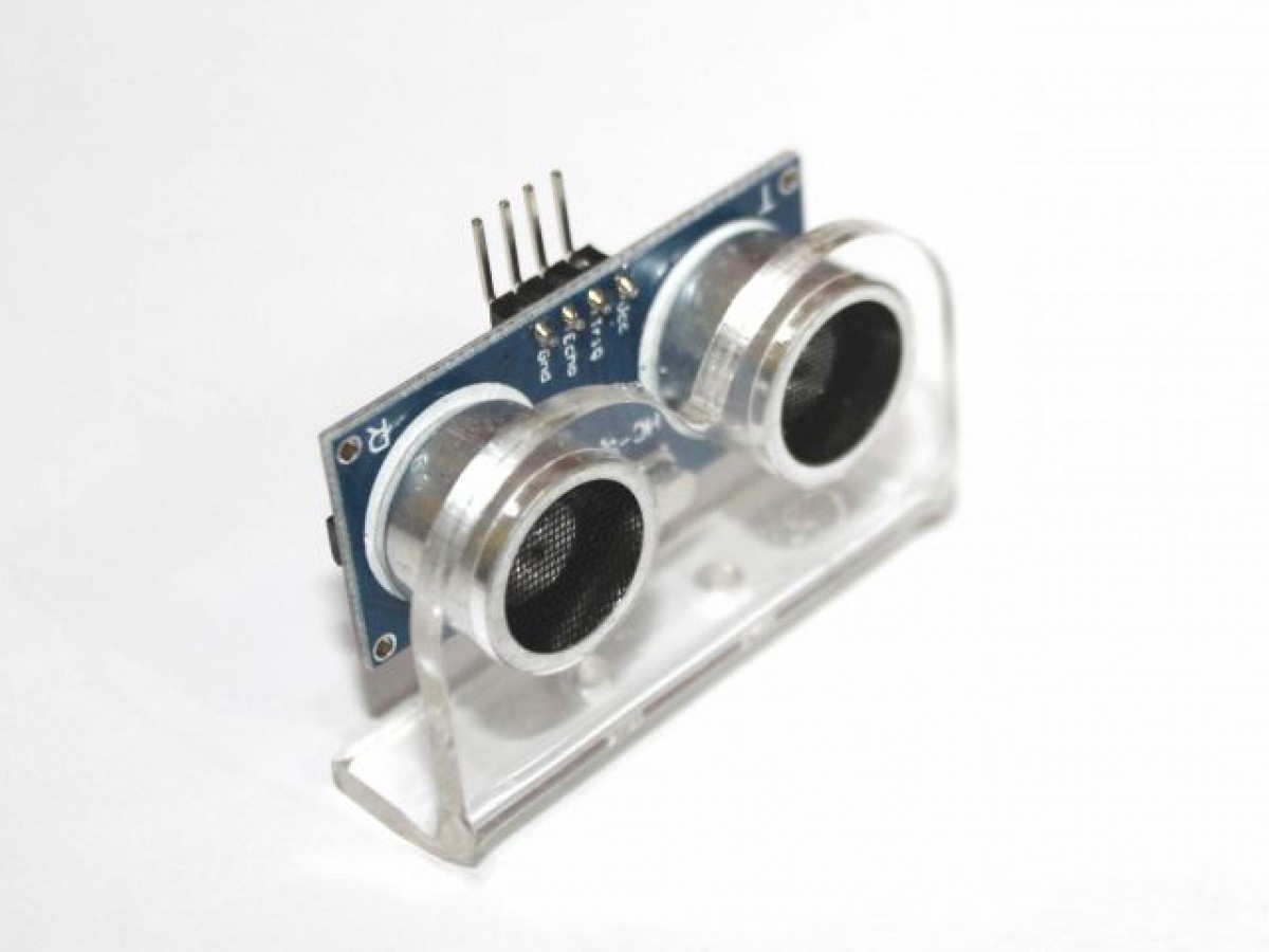 kit_stand_1.jpg Ultrasonic Sensor HC-SR04 Holder White - Image 1
