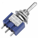 Mini Toggle Switch 3 Pins-SPDT-ON-OFF-ON (6A,125VAC) (SW-21)